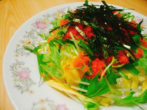 とびっこと水菜のちらし寿司